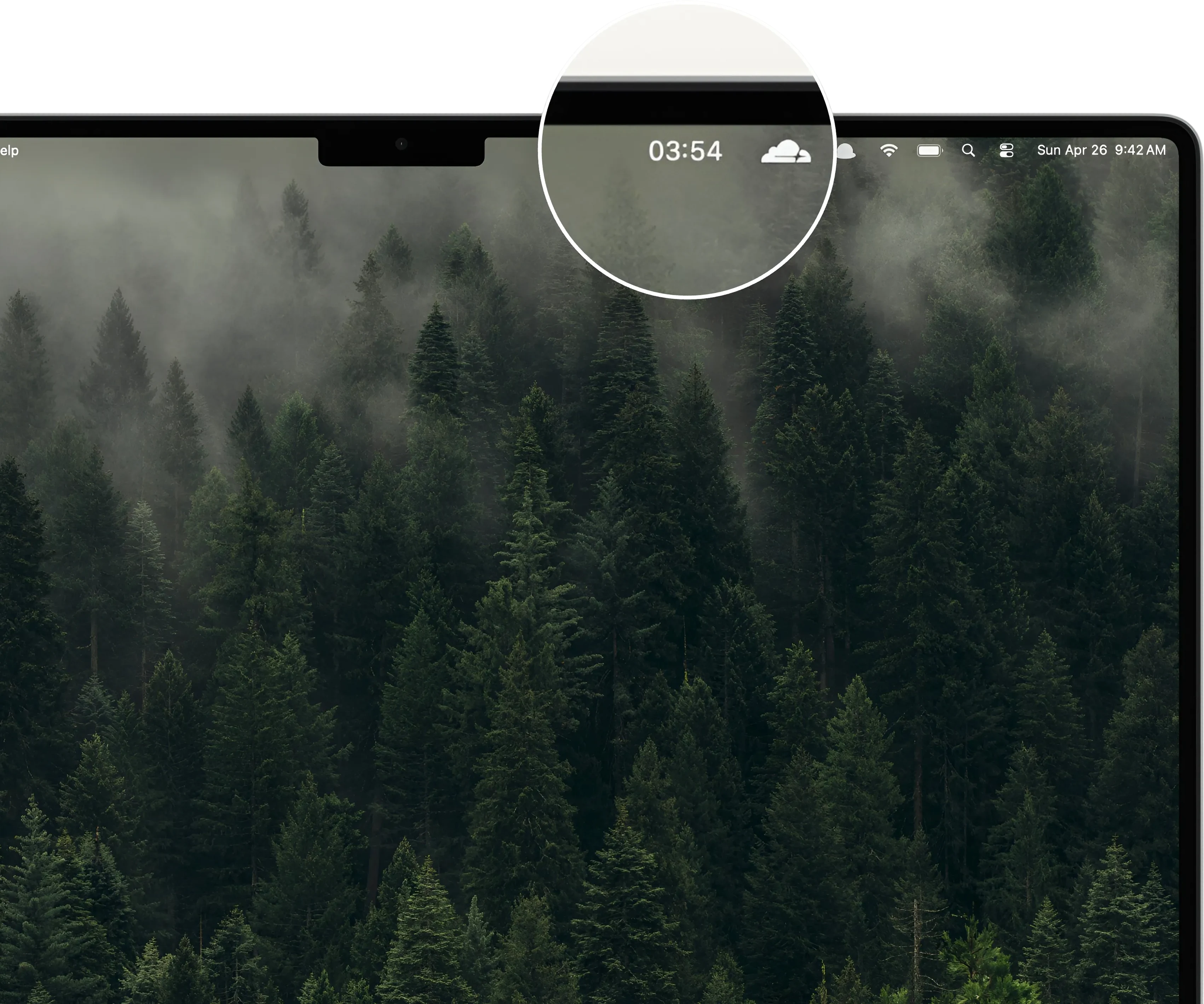 Kofe Flow countdown visible in the Mac menu bar